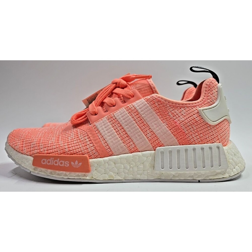 BRAND NEW ADIDAS NMD R1 WOMENS SUN GLOW CORAL ORANGE SIZE 10.5 PINK BY3034 - Picture 4 of 11